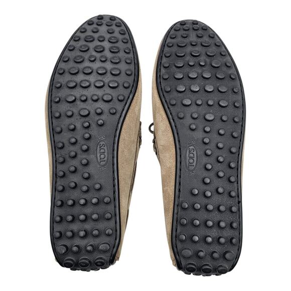 Tod\'s Driving Shoes City Gommino Suede Loafers Beige US 7 UK 5.5 - $695 main image 7